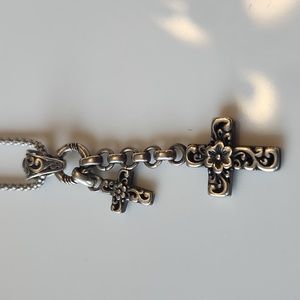 Artisan Sterling Cross Necklace